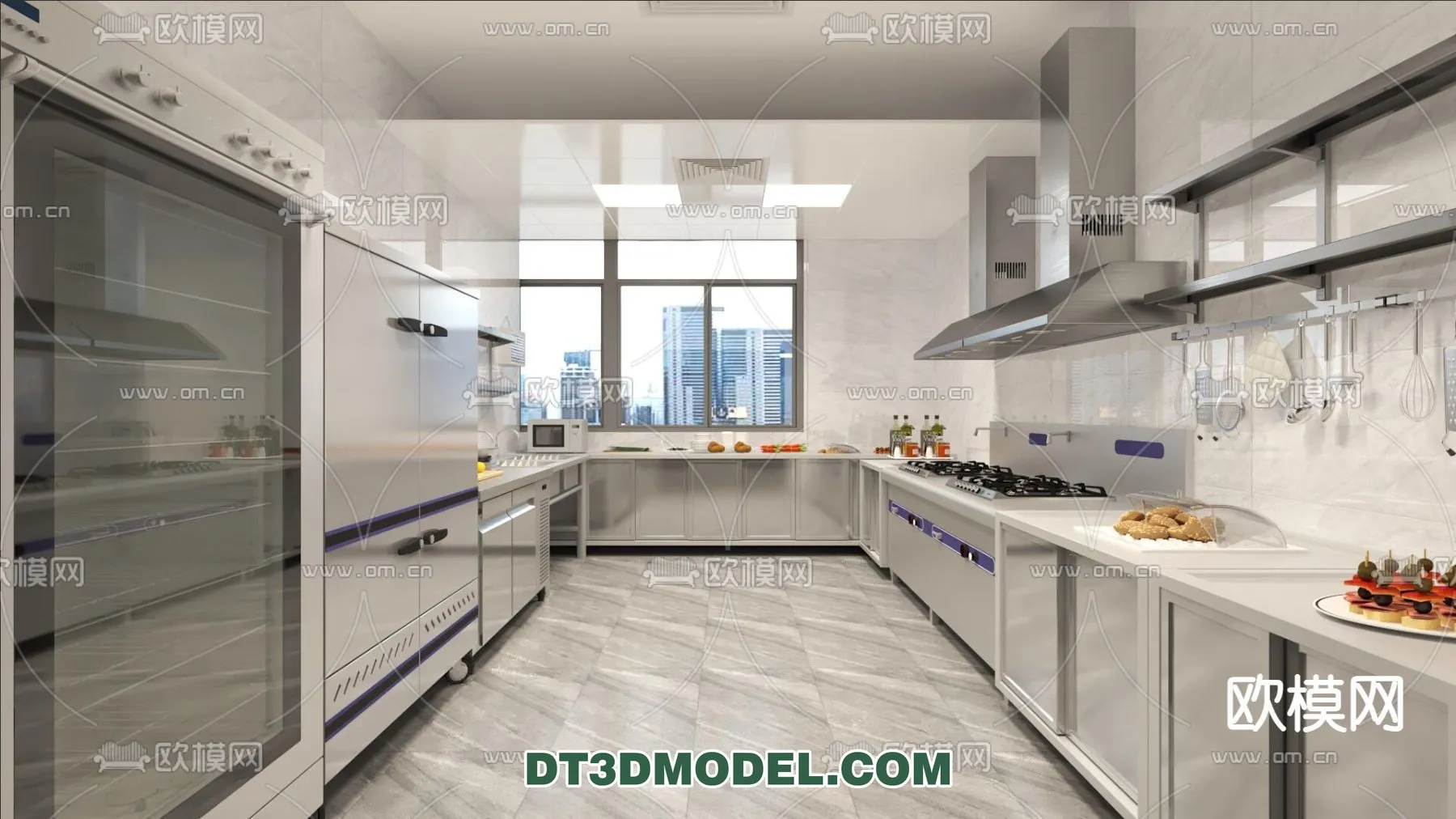 Kitchen for Restaurant - 3D Models - 094