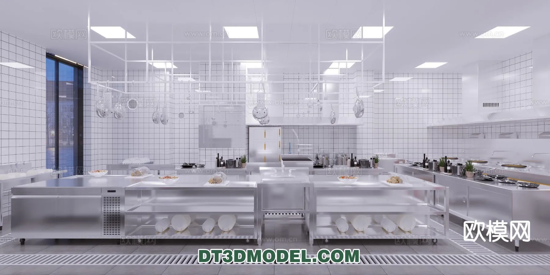 Kitchen for Restaurant - 3D Models - 099