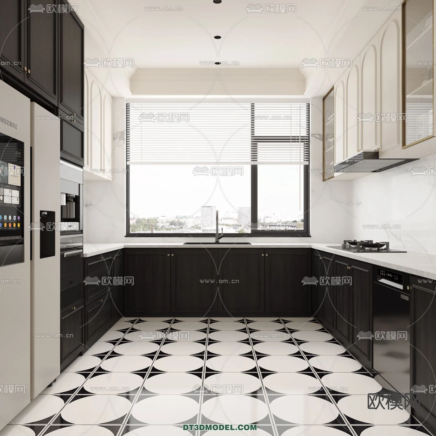 Kitchen - France Style - Interior 3D Scene - 023