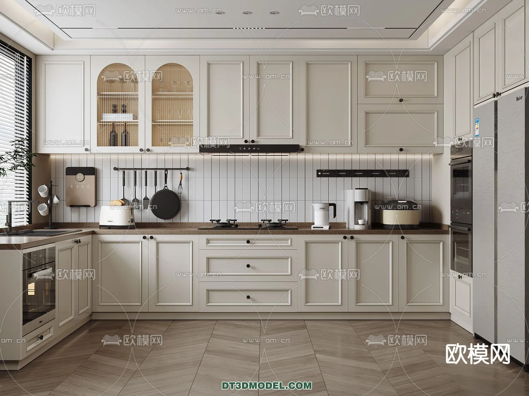 Kitchen - France Style - Interior 3D Scene - 035