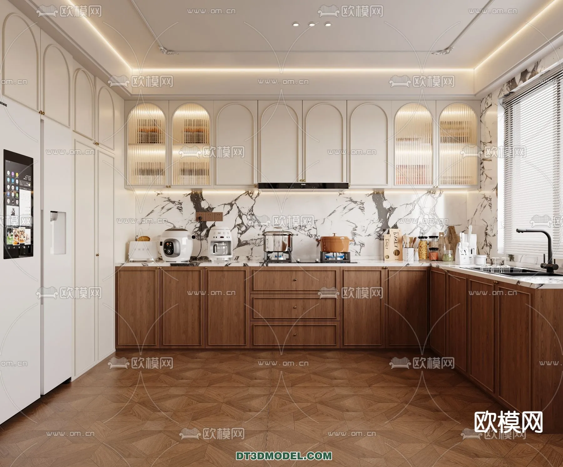 Kitchen - France Style - Interior 3D Scene - 043