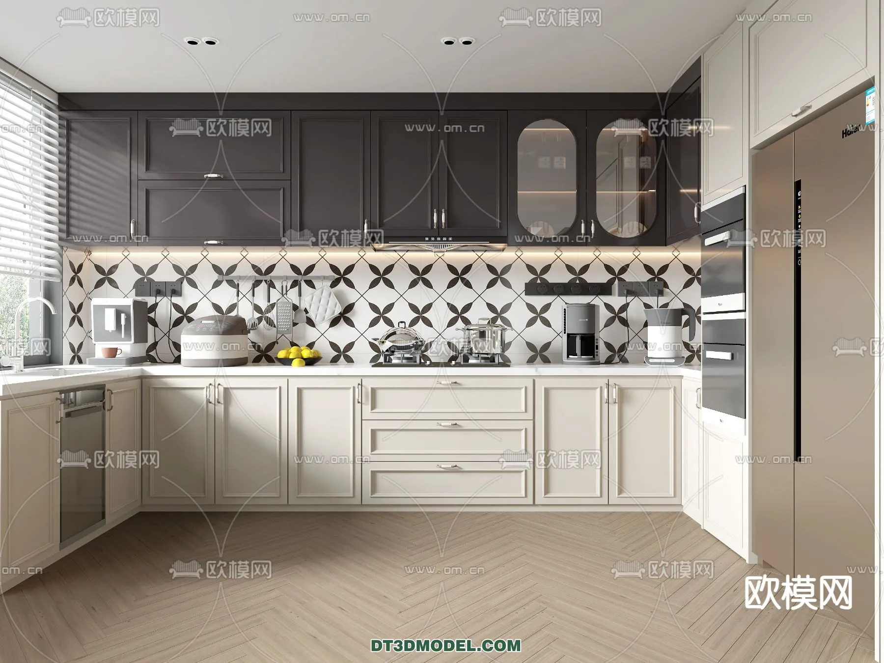 Kitchen - France Style - Interior 3D Scene - 064