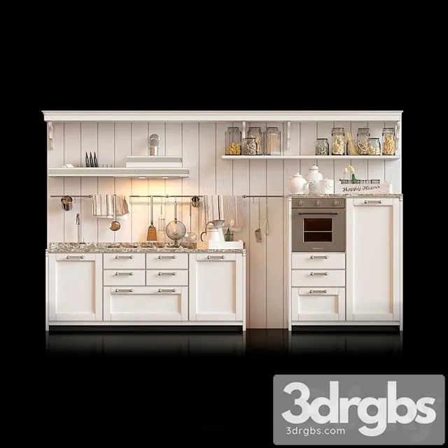 Kitchen from marchi cucine from italy 3D Model Free