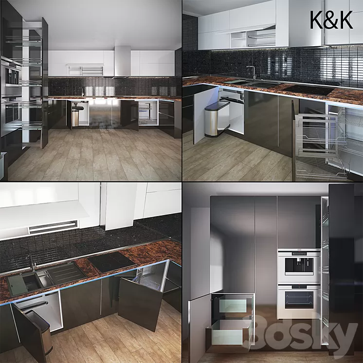 Kitchen Furniture V 3D Model