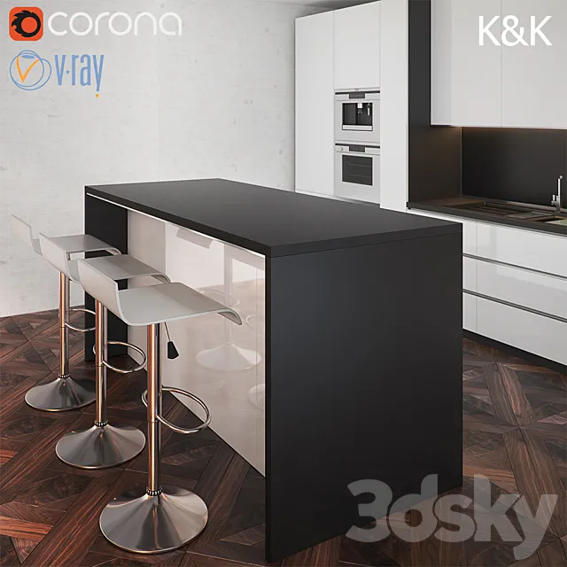 Kitchen Furniture X 3D Model
