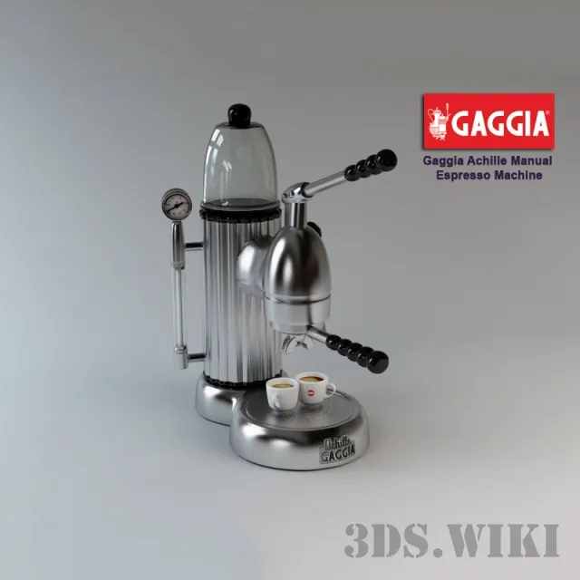 kitchen - Gaggia Achille - manual espresso machine for the home 3D Model