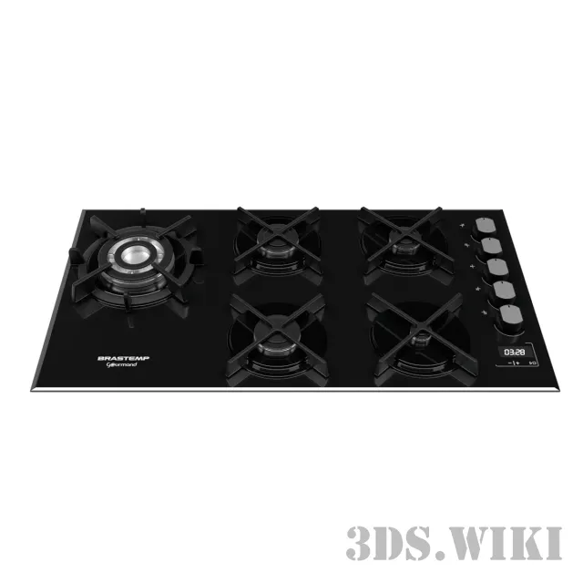 kitchen - Gas hob Brastemp Gourmand 3D Model