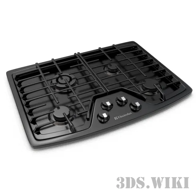kitchen - Gas stove EW30GC55PB Electrolux 3D Model