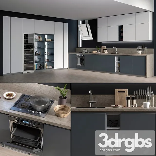 Kitchen gicinque de.sign 3D Model Free