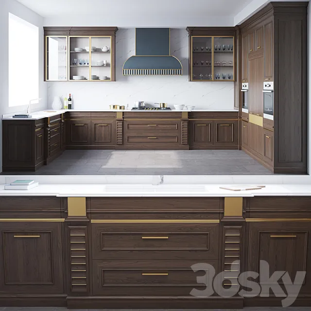 Kitchen Ginepro Lago Mobili 3D Model