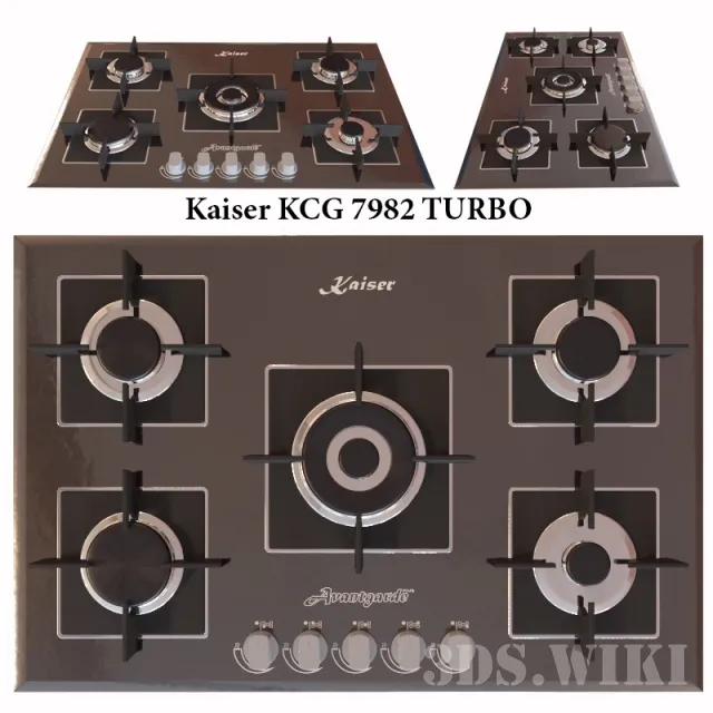 kitchen - Hob Kaiser KCG 7982 Turbo 3D Model