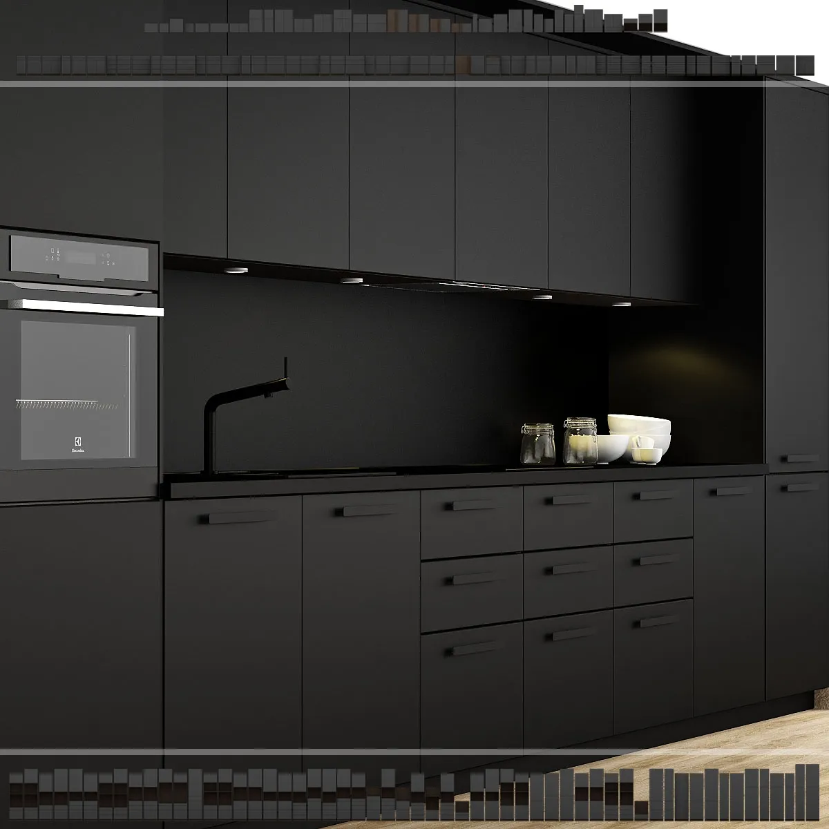 kitchen - Ikea Kitchen Kungsbacka method 3D Model