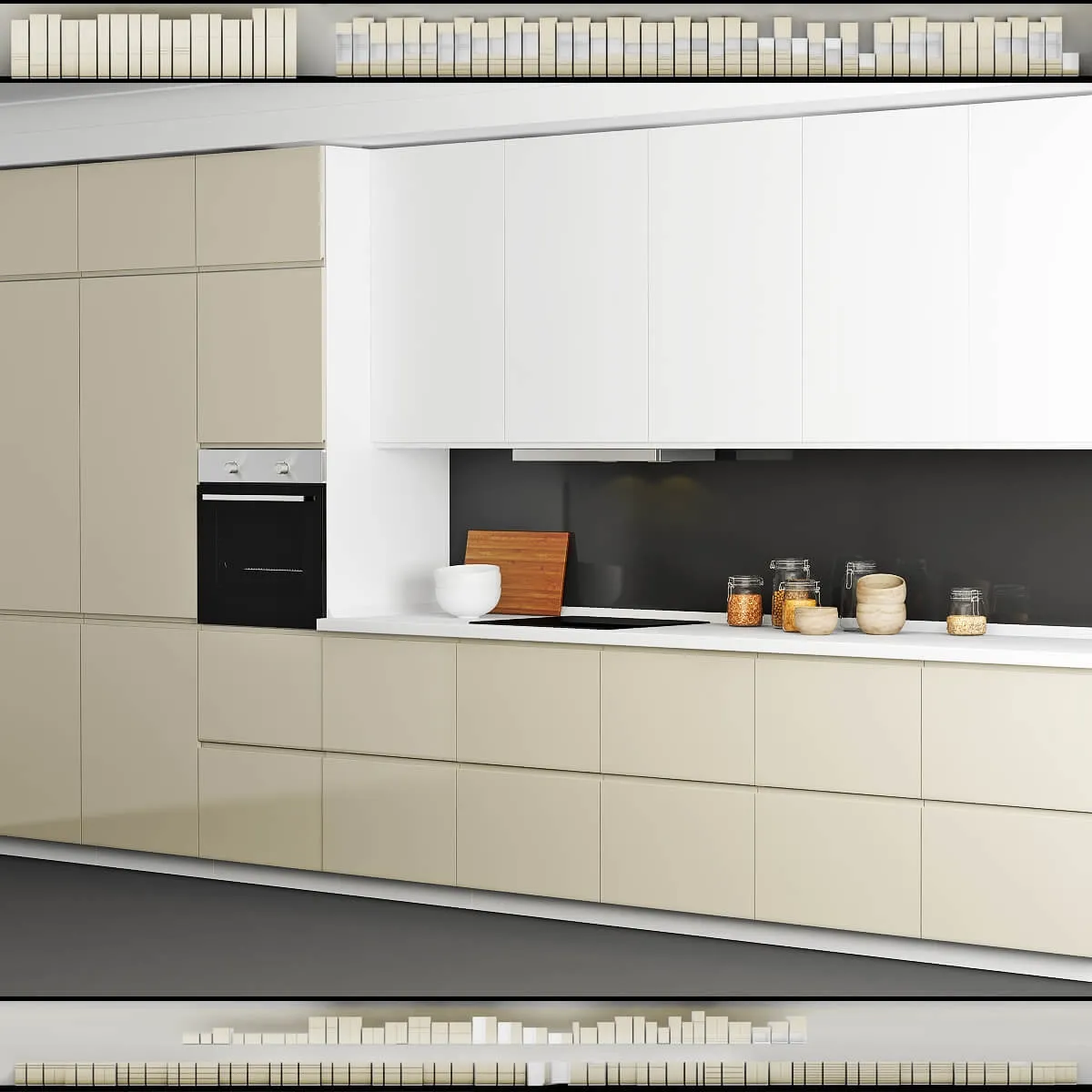 kitchen - Ikea Kitchen Method Vokstorp 3D Model