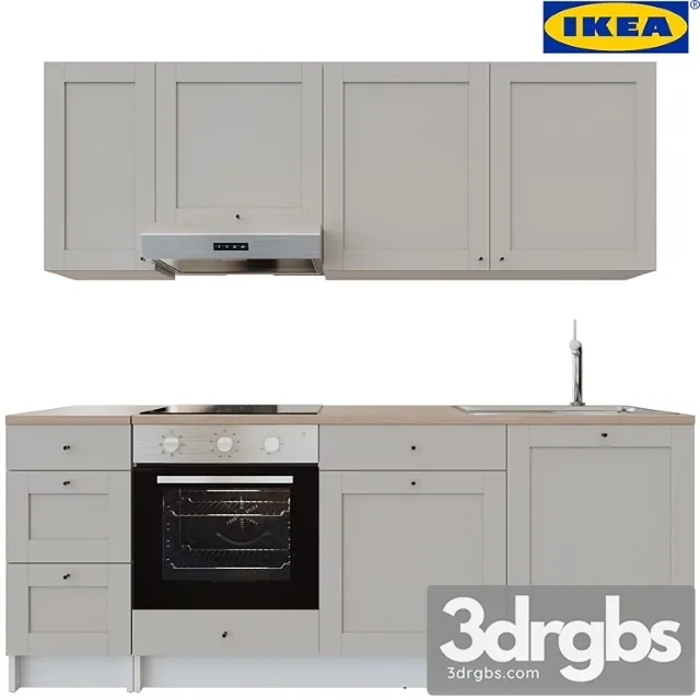 Kitchen Ikea Knoxhull T 2 3D Model Free