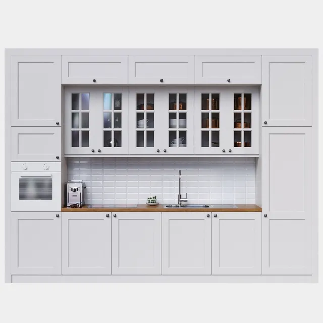 kitchen - Ikea Laxarby 1 3D Model