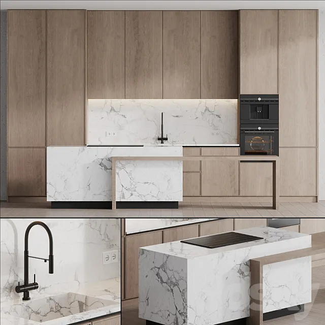 Kitchen in modern style 003 | modern kitchen Free Download
