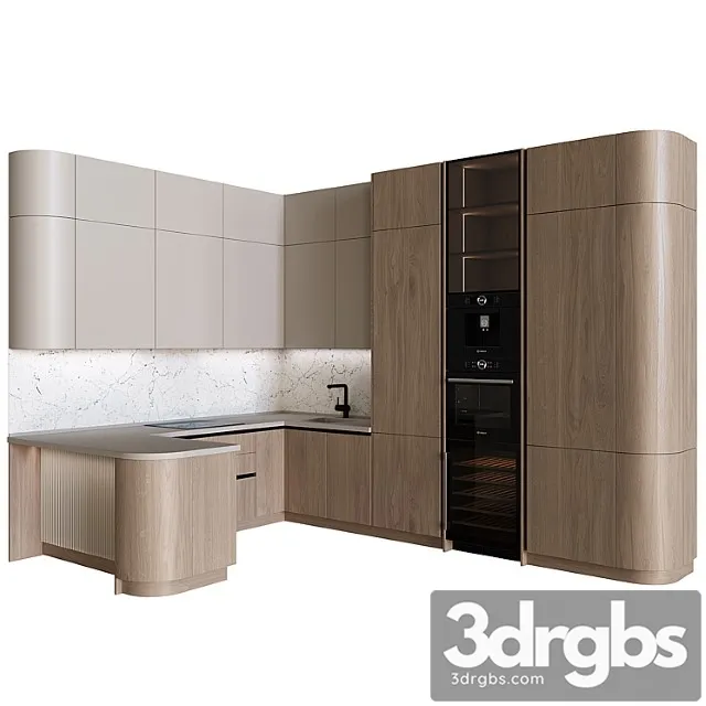 Kitchen in Modern Style 27 3D Model Free