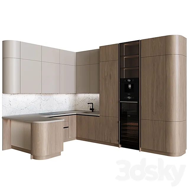 Kitchen in modern style 27 3DModel