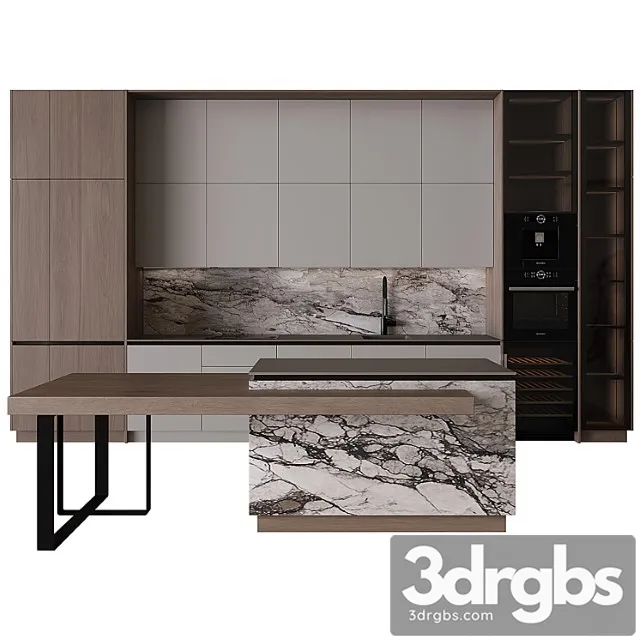 Kitchen In Modern Style 45 3D Model Free