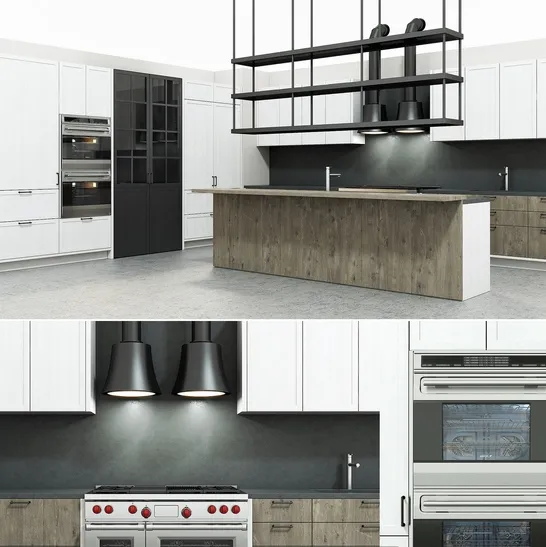 kitchen - Industrial style kitchen 3D Model