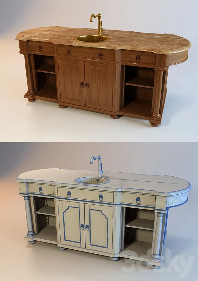 Kitchen island 3DModel