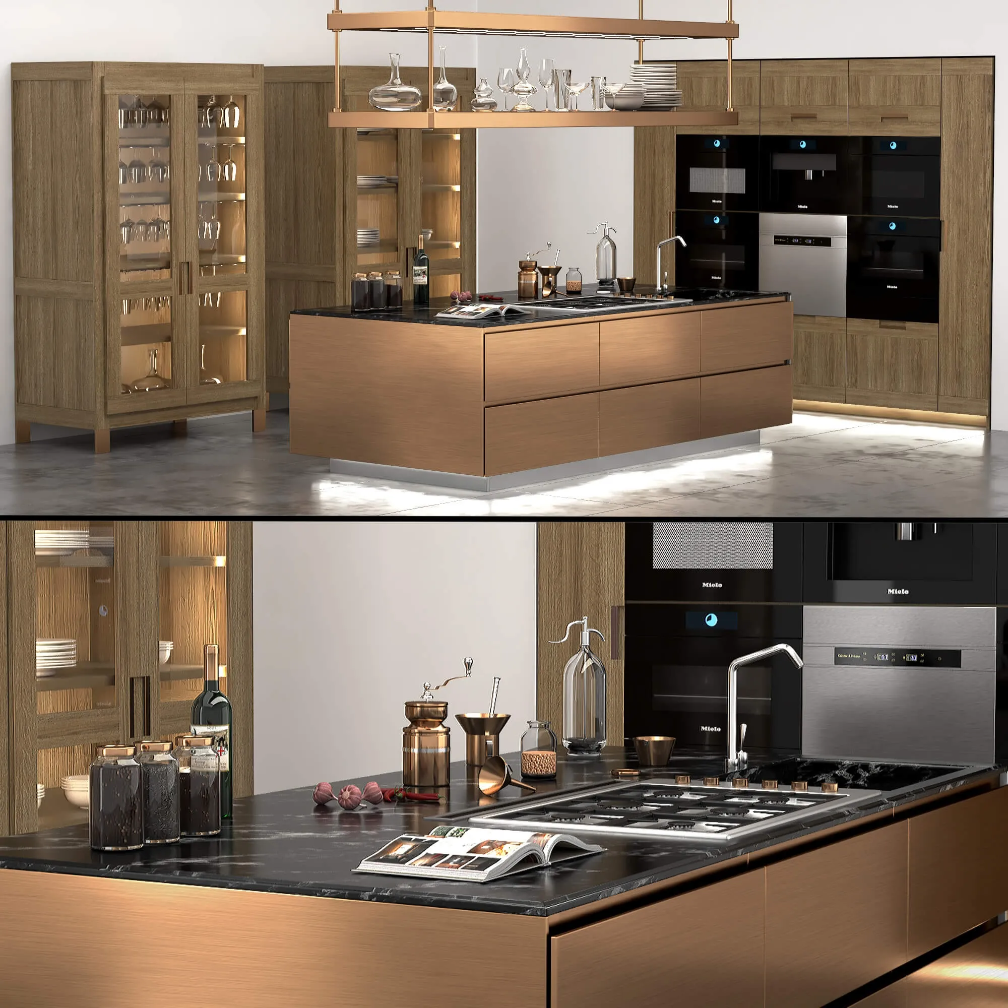 kitchen - Italiana Arclinea kitchen 3D Model