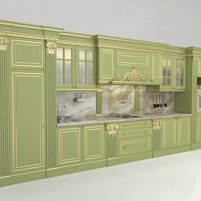 Kitchen JUMBO. model Creta. Italy 3DModel