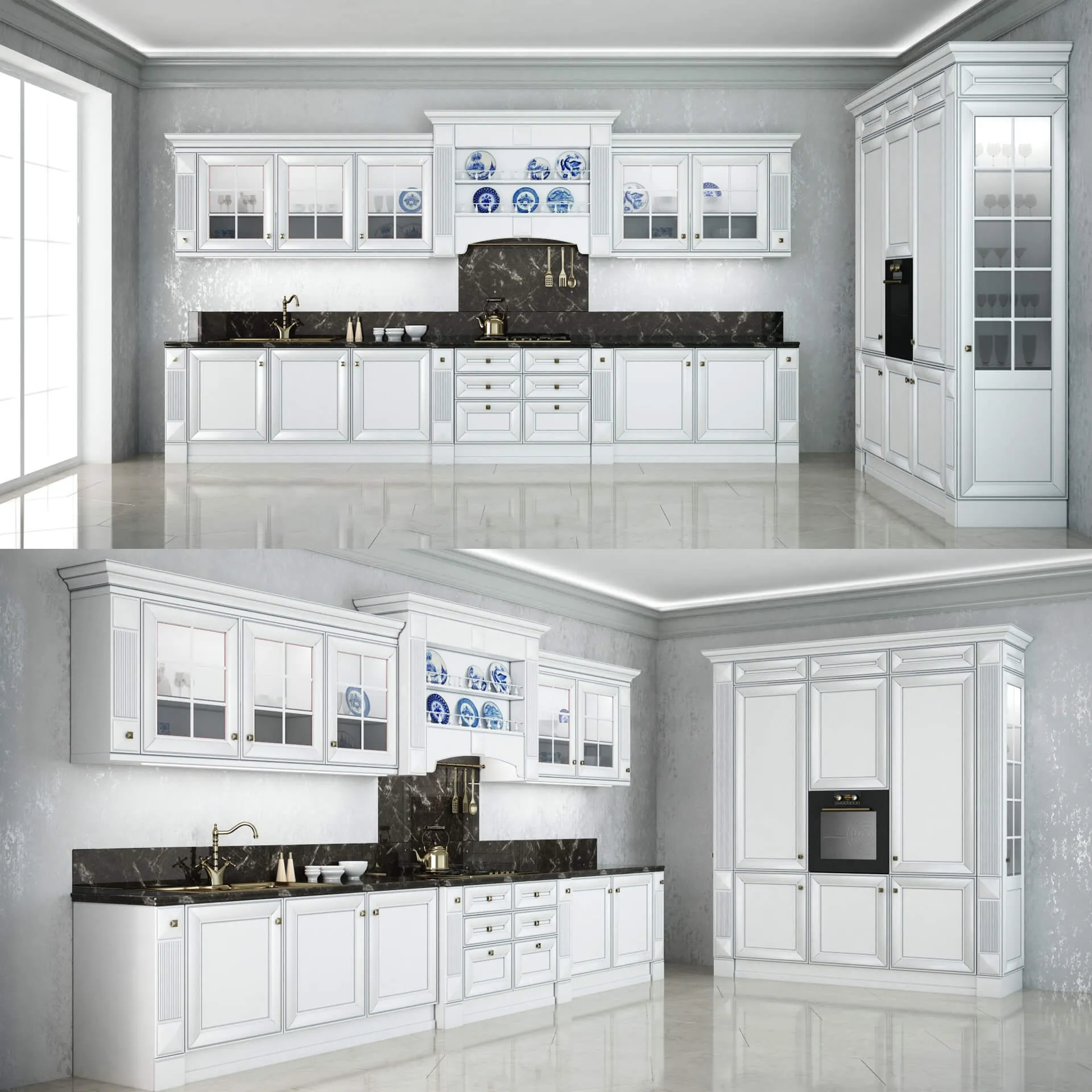 kitchen - Kitchen Anna Classic Collection french ARREX 3D Model