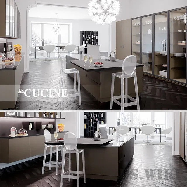 kitchen - Kitchen Antis Fusion by Euromobil 3D Model