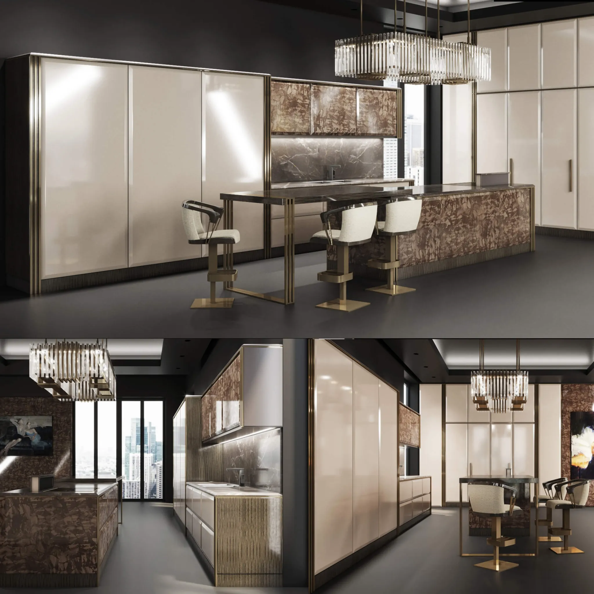 kitchen - Kitchen Bizzotto factories Infinity series 3D Model