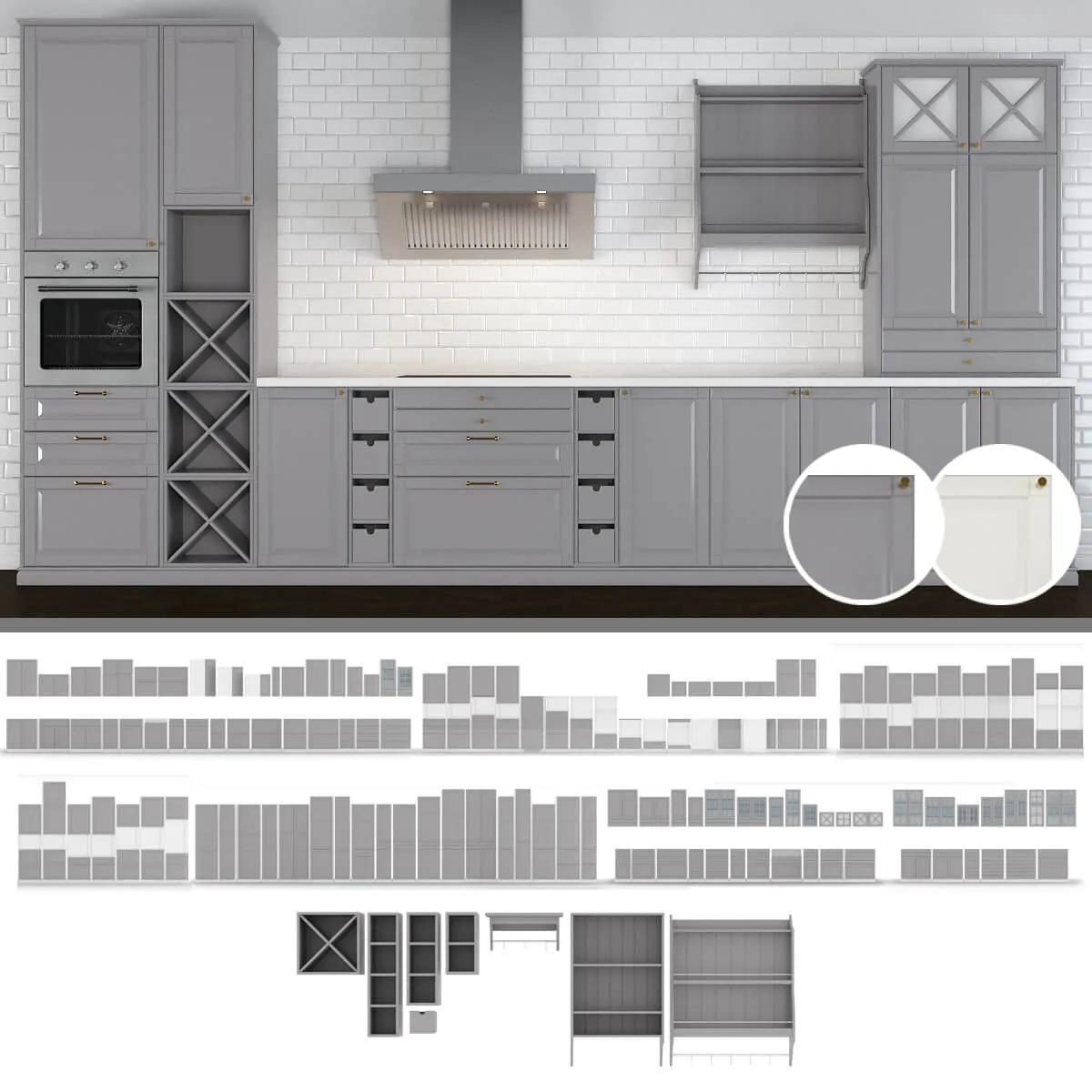 kitchen - Kitchen Bodbyn 3D Model