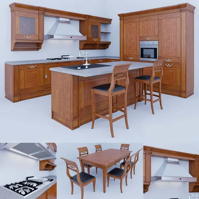kitchen - Kitchen Ca 'Veneta 3D Model