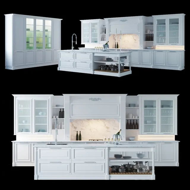 kitchen - Kitchen Cesar Elite 3D Model