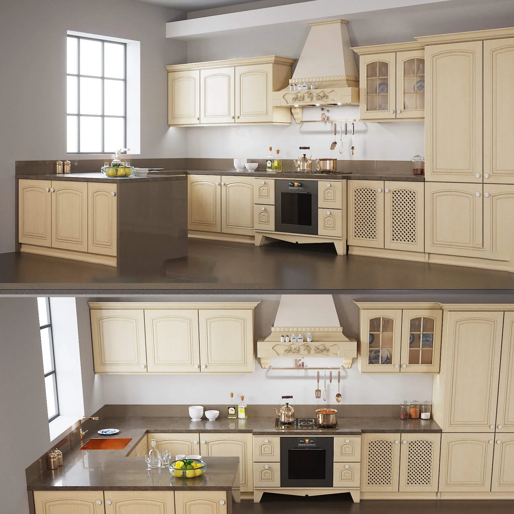 kitchen - Kitchen Costanza Classic Collection for Arrex 3D Model