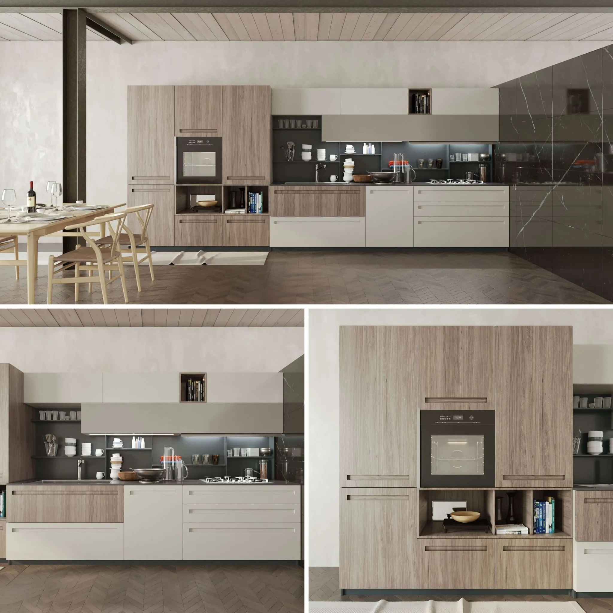 kitchen - Kitchen Cucina Mood Stosa 3D Model
