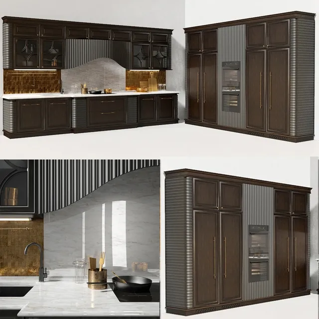 kitchen - Kitchen Dama from the Italian factory Prestige 3D Model