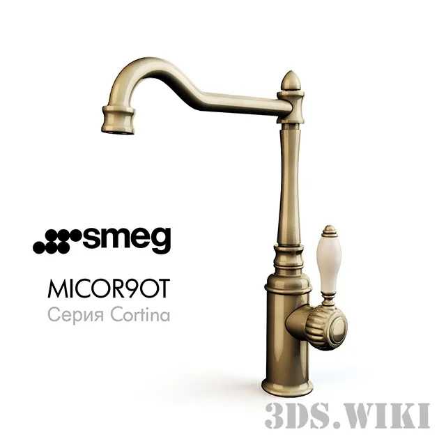 kitchen - Kitchen faucet Smeg Cortina MICOR9OT 3D Model