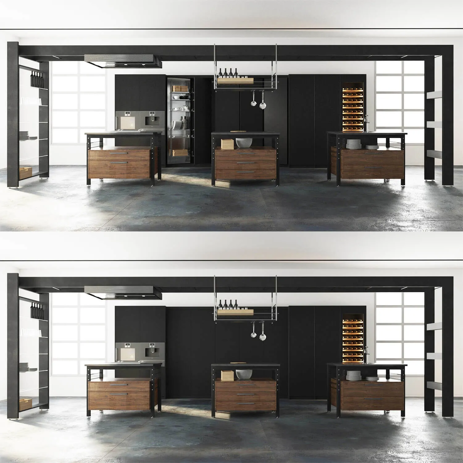 kitchen - Kitchen furniture 021 3D Model