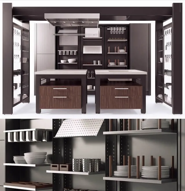 kitchen - Kitchen Furniture 023 3D Model