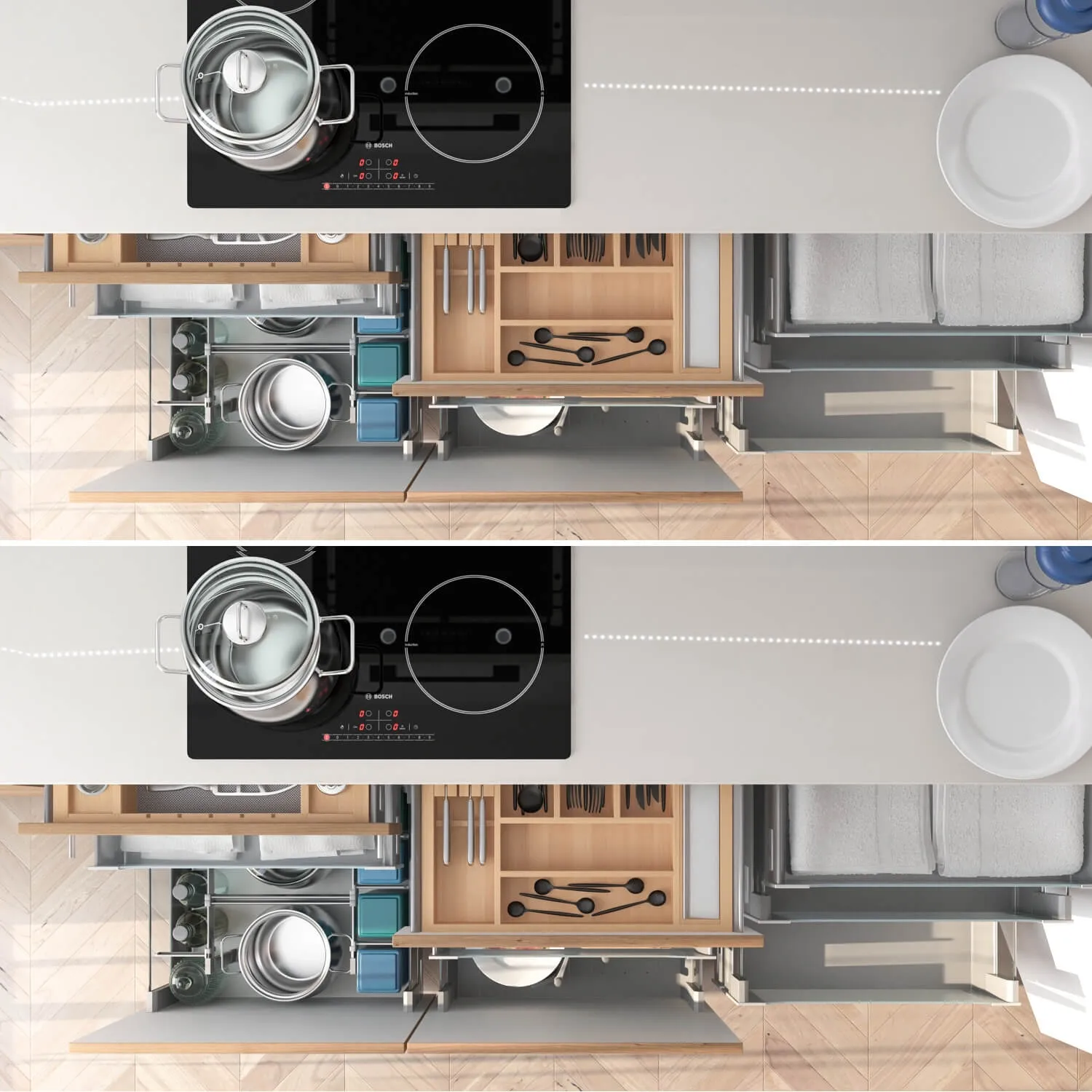 kitchen - Kitchen furniture 256 3D Model