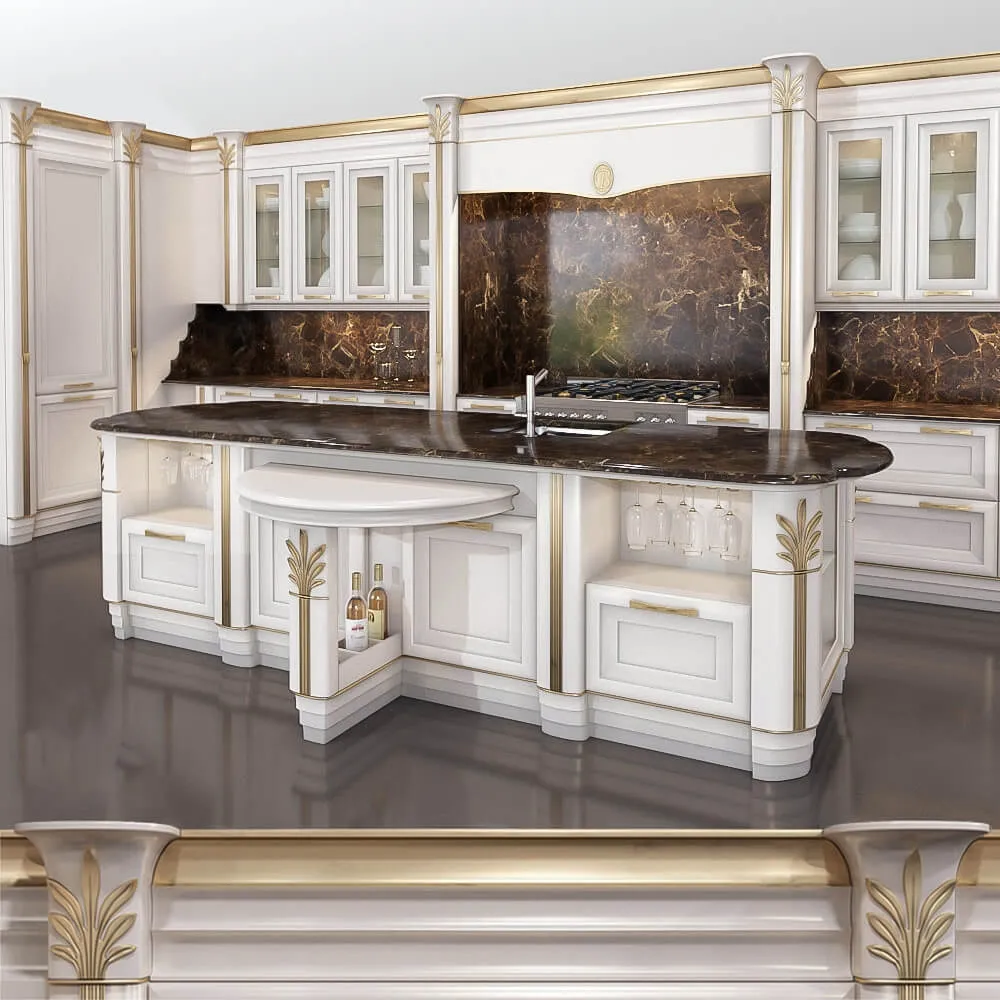 kitchen - Kitchen Furniture Ego by Brummel 3D Model