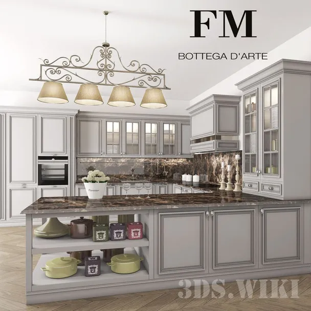kitchen - Kitchen London by FM Bottega 3D Model