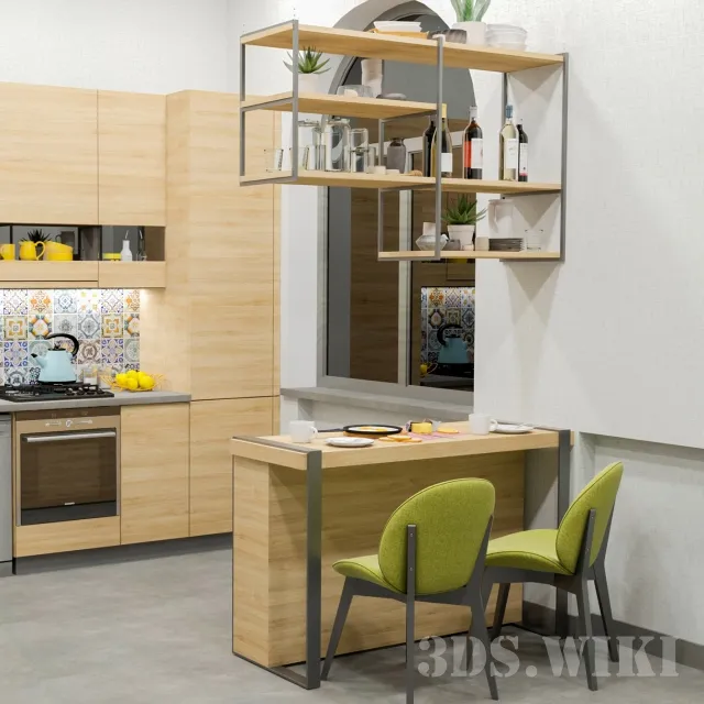 kitchen - Kitchen modern 3D Model