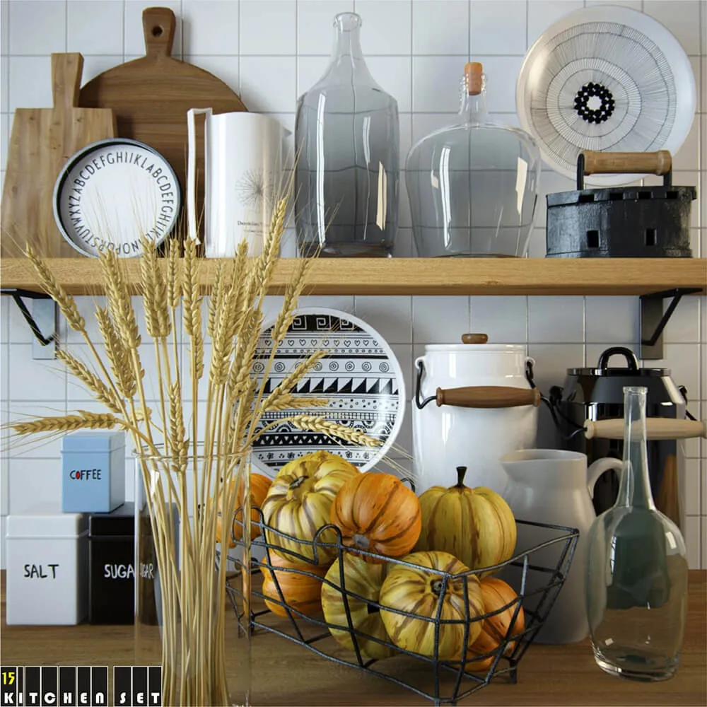 kitchen - Kitchen set 15 3D Model