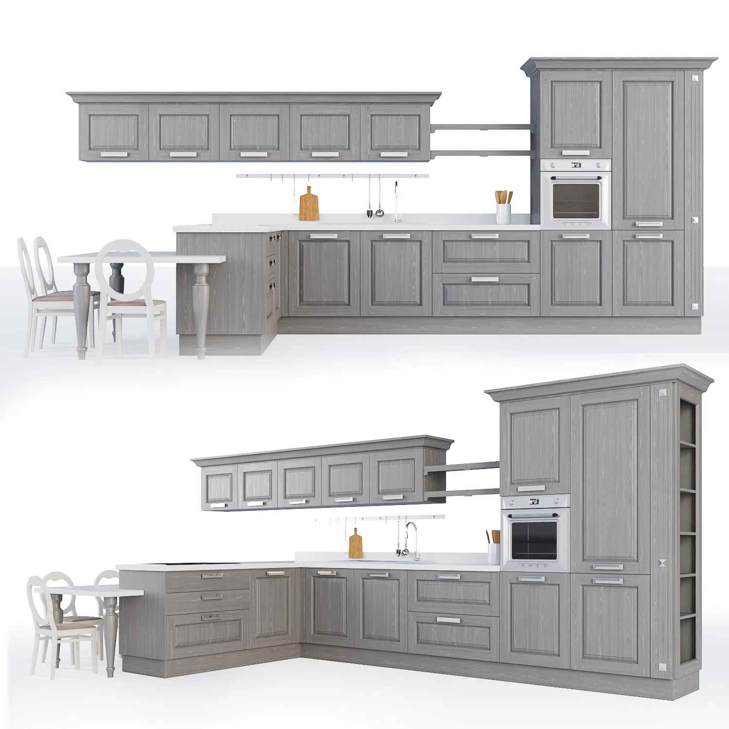 kitchen - Kitchen set 226 3D Model