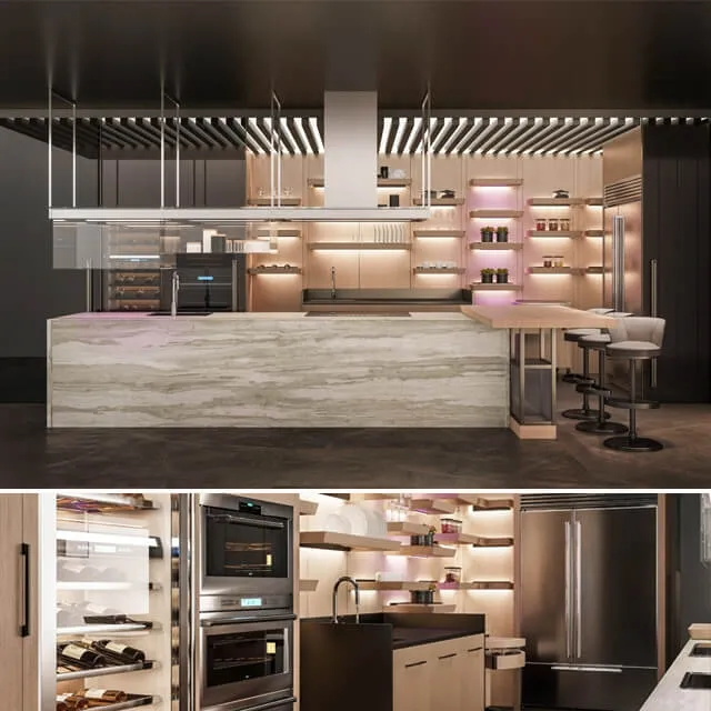 kitchen - Kitchen Set 268 3D Model