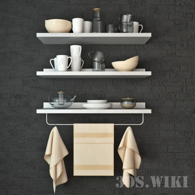 kitchen - Kitchen set 3D Model