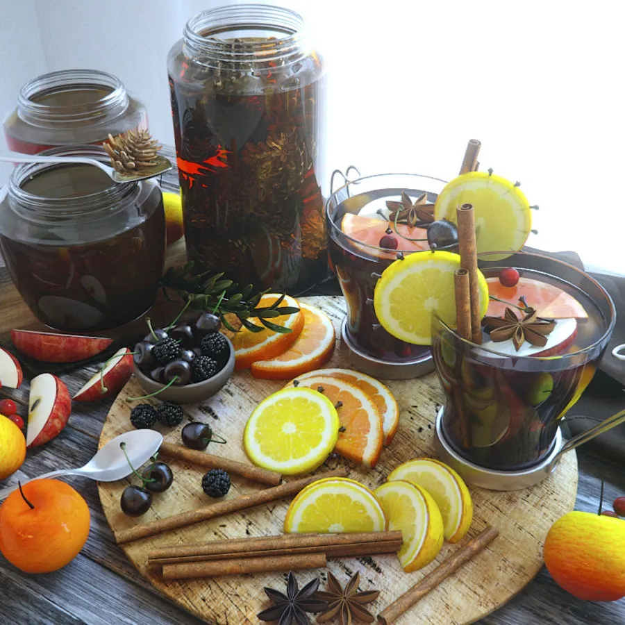 kitchen - Kitchen set for dinner 078 3D Model