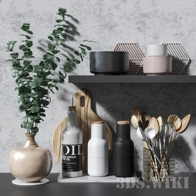 kitchen - Kitchen set | Kitchen decor 3D Model