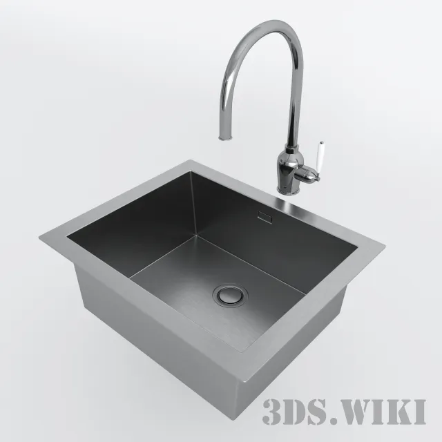 kitchen - kitchen sink 3D Model
